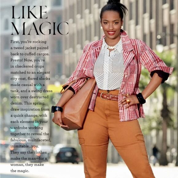 Cabi | Red Patchwork Blazer Jacket Style 6028 Small - Picture 3 of 13